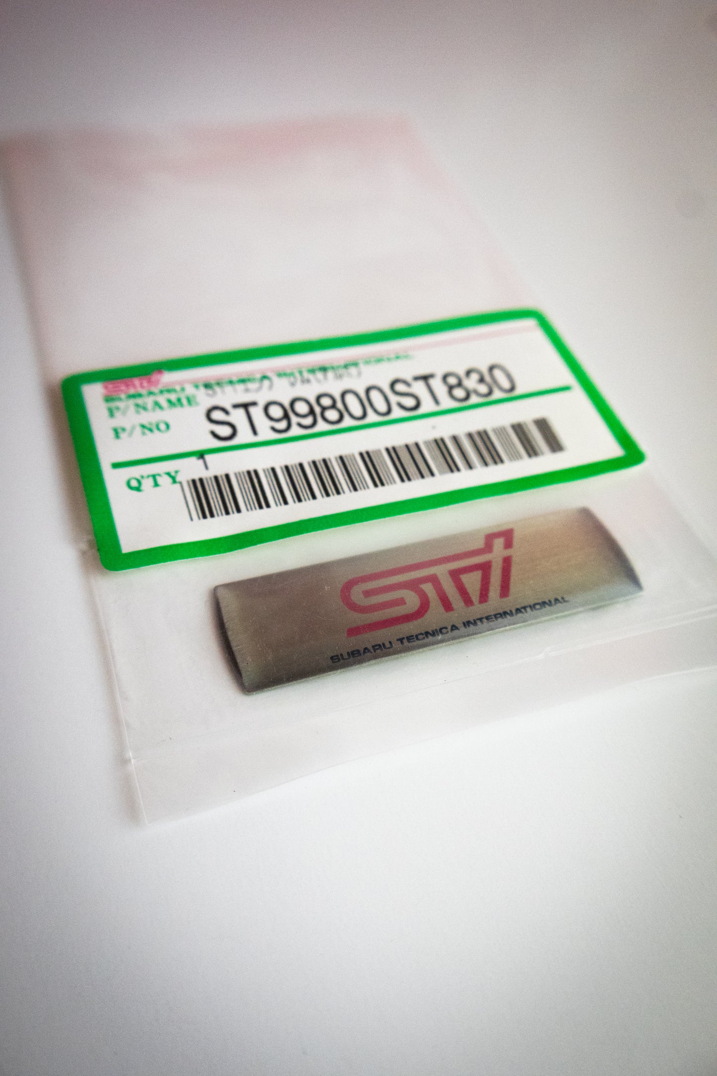 GENUINE SUBARU STI FUEL CAP DECAL EMBLEM REPLACEMENT