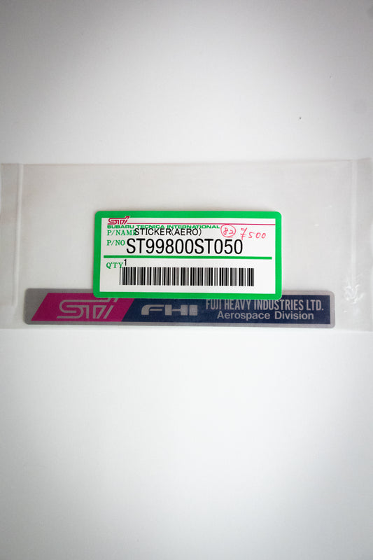 STI FUJI HEAVY INDUSTRIES DECAL