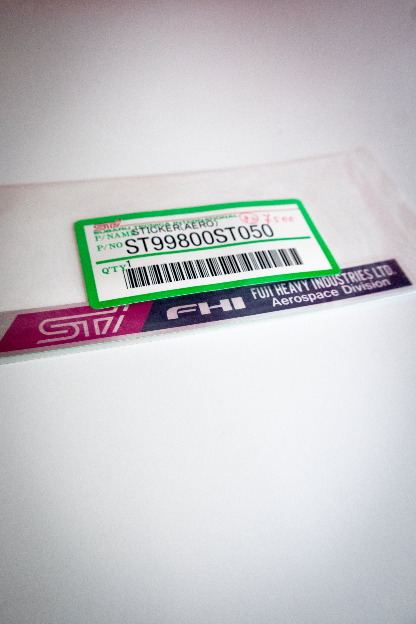 STI FUJI HEAVY INDUSTRIES DECAL